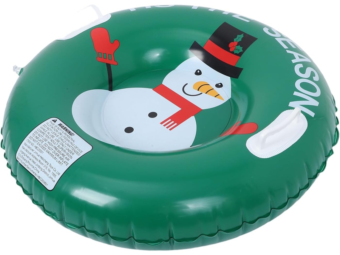 Trineo Inflable Reforzado Con Forma De Muñeco De Nieve