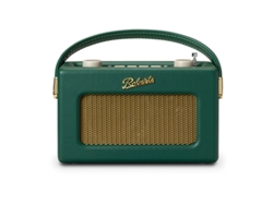 Radio retro analógica y digital Bluetooth con estilo vintage Green Roberts