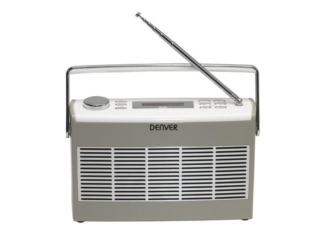 Denver Dab-37Grey Radio digital portátil Gris Blanco