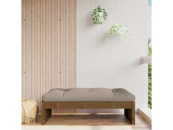Reposapiés de jardín 120x80 cm Pino macizo Marrón Miel Wsd32520 Lovely Home