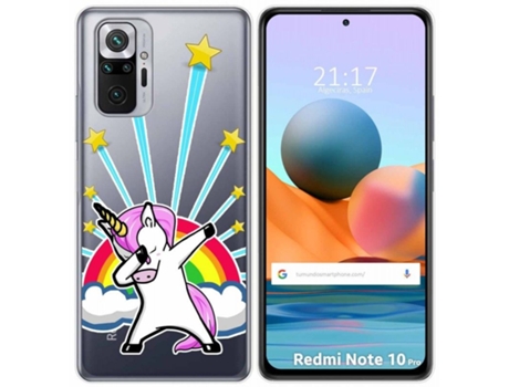 Carcasa Xiaomi Redmi Note 10 Pro TUMUNDOSMARTPHONE Dibujos Transparente Multicolor