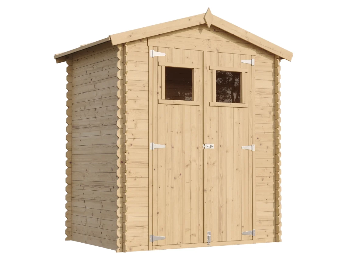 Caseta de Jardín de Madera TIMBELA M367 + M367G con Piso (8 M² - 218 x 196 x 136 cm)