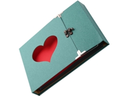 Álbum Fotos Hierro Forjado Hecho Recuerdos Casero Diseño Corazón Guardar Mano