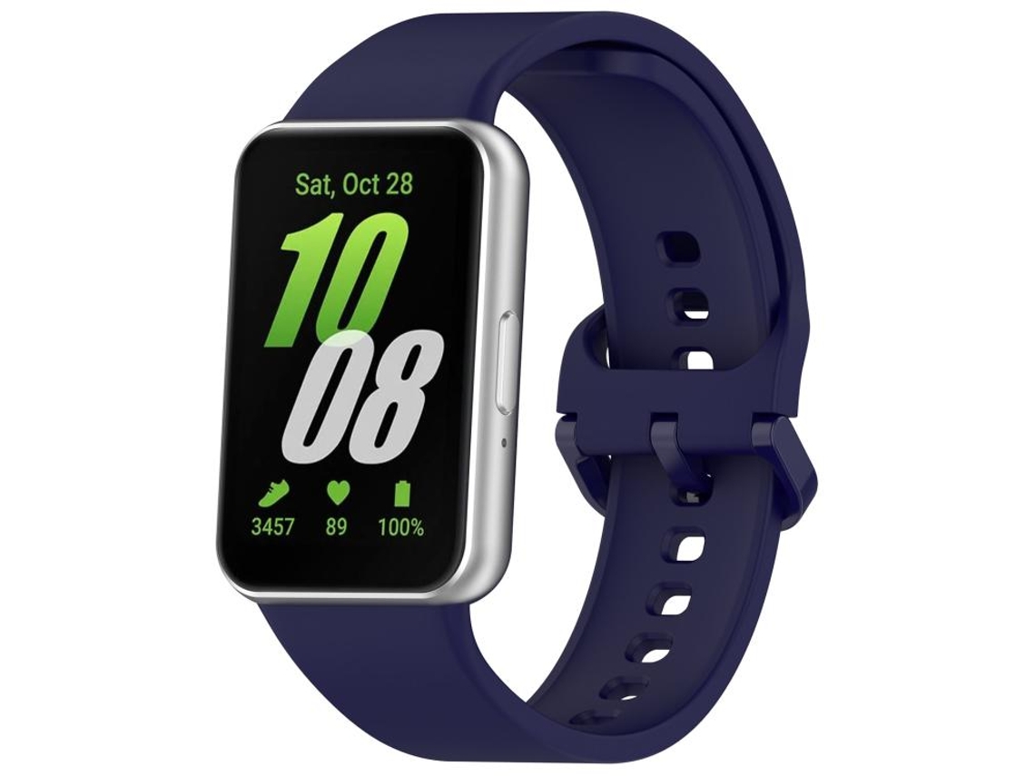 Pulsera para Samsung Galaxy Fit 3 - Silicona de color sólido - Hebilla colorida