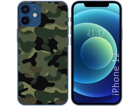 Carcasa iPhone 12 / 12 Pro (6.1) TUMUNDOSMARTPHONE Camuflaje Multicolor