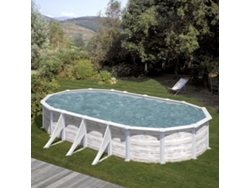 Piscina de Acero GRE Imitacion Nordico (730x375x120 cm)