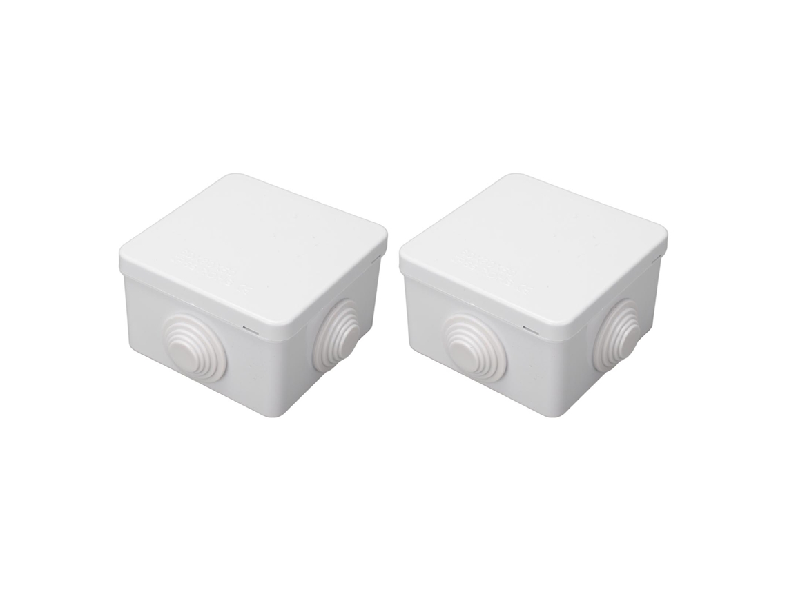 Caja De Conexiones De Plástico Abs, Resistente Al Agua Y Al Polvo (ip55), Para Proyectos Eléctricos En Exteriores, 2 Unidades.