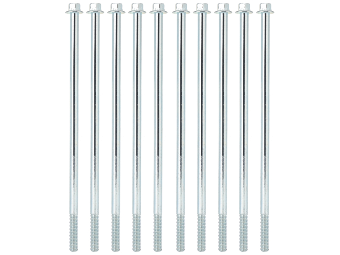 10 Tornillos De Soporte De Motor M8x210 Para Gasolina, Con Brida Hexagonal, Pernos Largos, Accesorio De Fijación