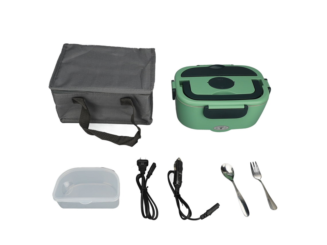 Nevera Eléctrica Portátil De Acero Inoxidable De 1,5 L, A Prueba De Derrames, Multifuncional, Con Enchufe, Para Adultos.