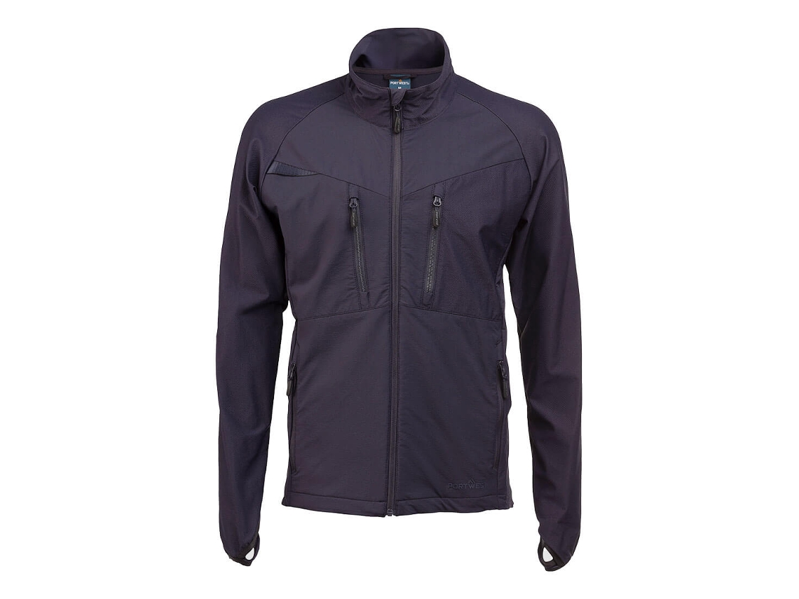 Camiseta térmica Dx4 con cremallera - Transpirable, color negro / XXXL