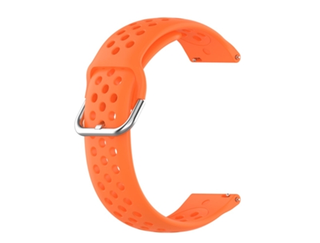 Correa de Silicona Agujeros de aire de 22mm de ancho para Huawei Watch 3/3 Pro/Samsung Amazfit Watch - anaranjado