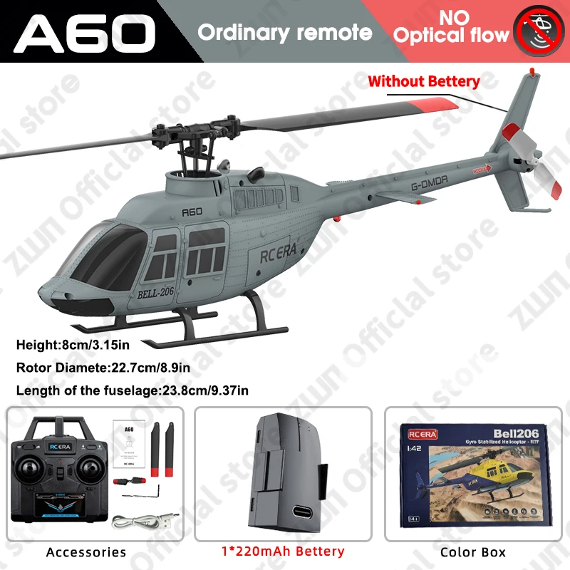 Helicóptero Teledirigido 2.4g Con Giroscopio De 6 Ejes Y 4 Canales. Apto Para Niños Y Adultos.