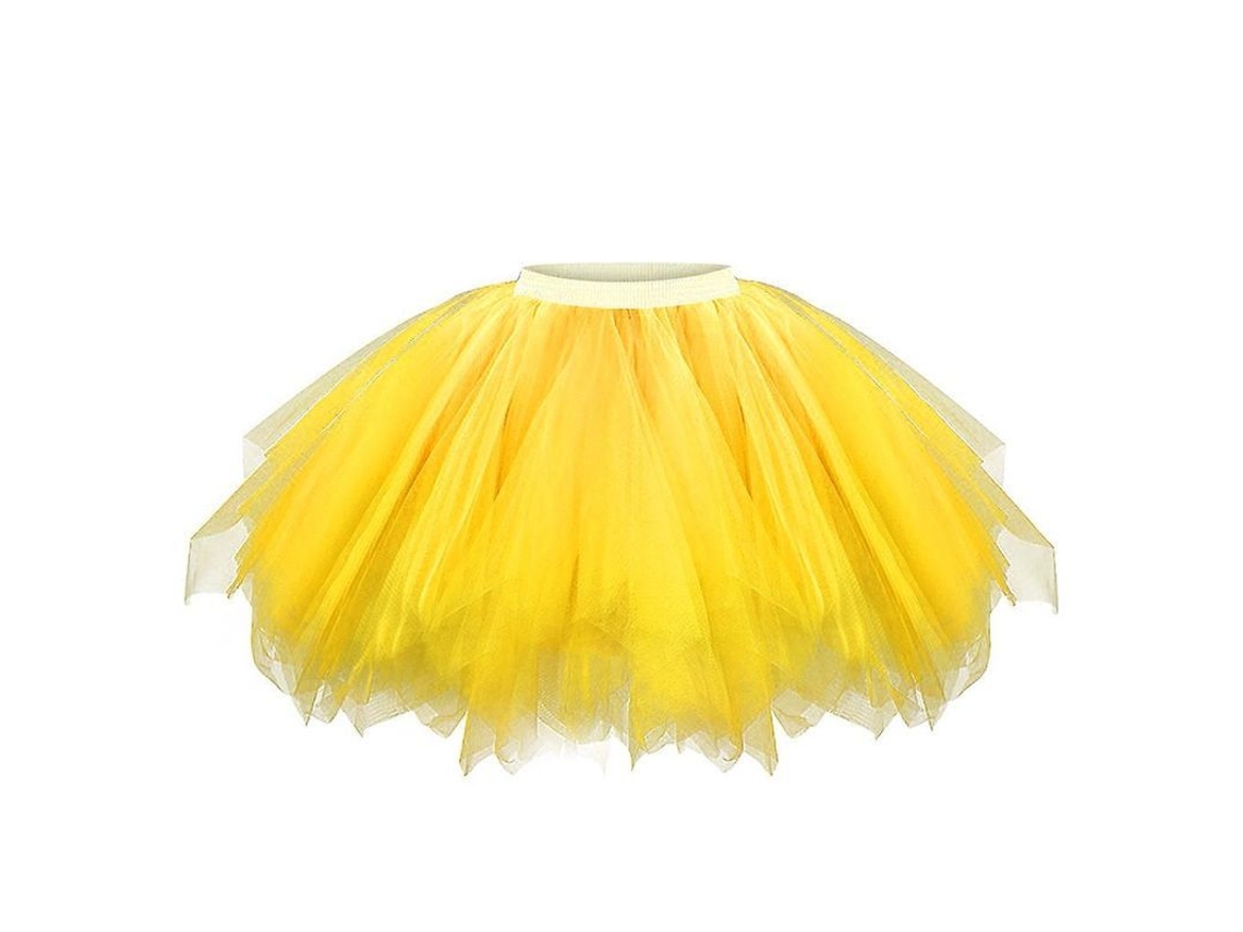 Falda Tutú Corta Elástica De Malla Y Tul Estilo Princesa Para Mujer, Ideal Para Baile De Adultos - Tllrock