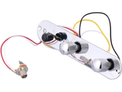Juego completo de golpeadores cromados para guitarra Telecaster con controles de volumen y tono. Fácil de instalar. SFUSHOS