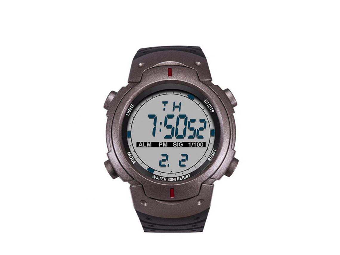 Reloj De Pulsera Electrónico Sanda Fashion Simple Luminoso Gris