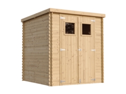 Caseta de Jardín de Madera TIMBELA M309 + M309G con Piso (3,53 M² - 200 x 204 x 204 cm)