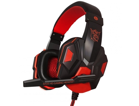 Auriculares Juegos con cable para Ps4 Xbox One Nintend Switch Ipad Pc Red