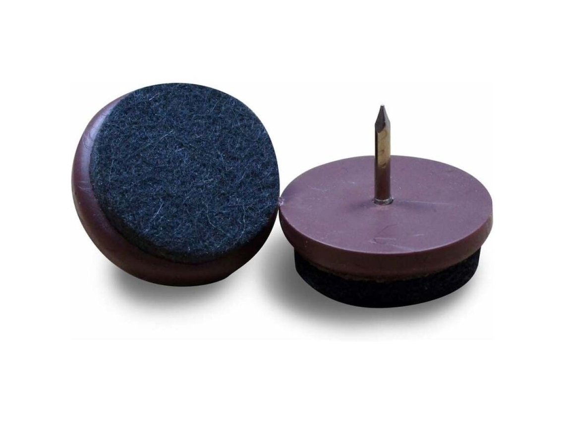 Protectores de piso de madera, almohadillas de fieltro antideslizantes para muebles, fácil movimiento sin rayones, múltiples aplicaciones en muebles (marr