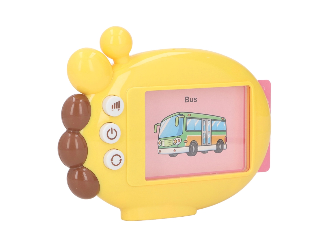 Tarjetas Didácticas Parlantes, De Doble Cara, Para Aprender Vocabulario En Inglés, Juguete Sensorial, Jirafa.