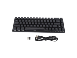 Teclado Mecánico, 61 Teclas, Interruptores Azules, Retroiluminación Rgb, 3 Modos, Bluetooth 5.0, 2.4g, Usb-c, Teclado Para Juegos, Negro.