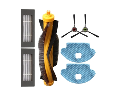 Conjunto de pano de esfregona com filtro de almofada de escova lateral para aspirador combinado i-robot roomba