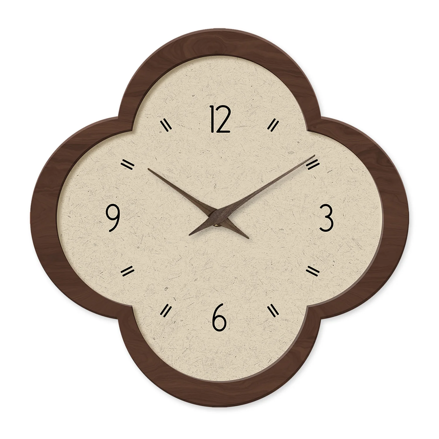 Reloj De Pared De Madera Con Diseño Floral De Porcelana De Cristal De Estilo Medieval Francés (12 Pulgadas), Reloj De Cuarzo Silencioso