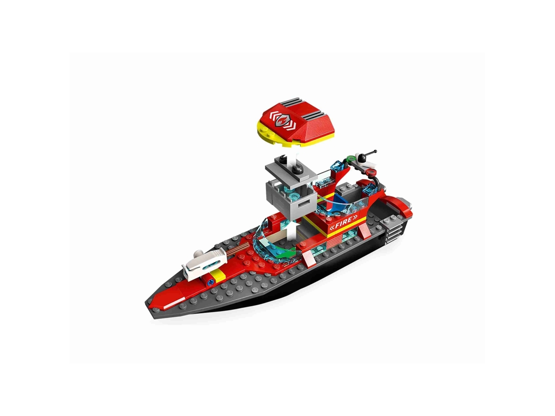 Barco de Resgate dos Bombeiros - 60373 LEGO-CITY 