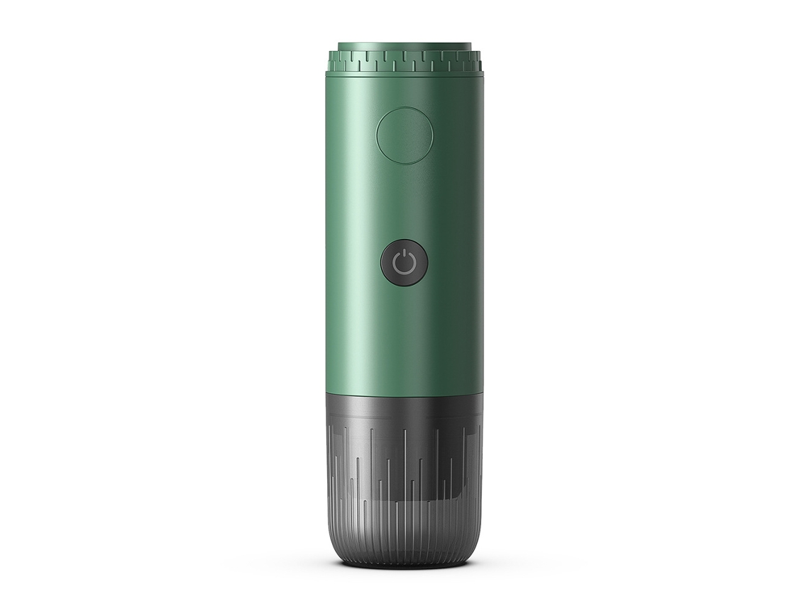 Cafetera expreso eléctrica portátil Eifson 2 en 1, inalámbrica, con 19 bares de calentamiento y 85 °C de temperatura de preparación (verde)