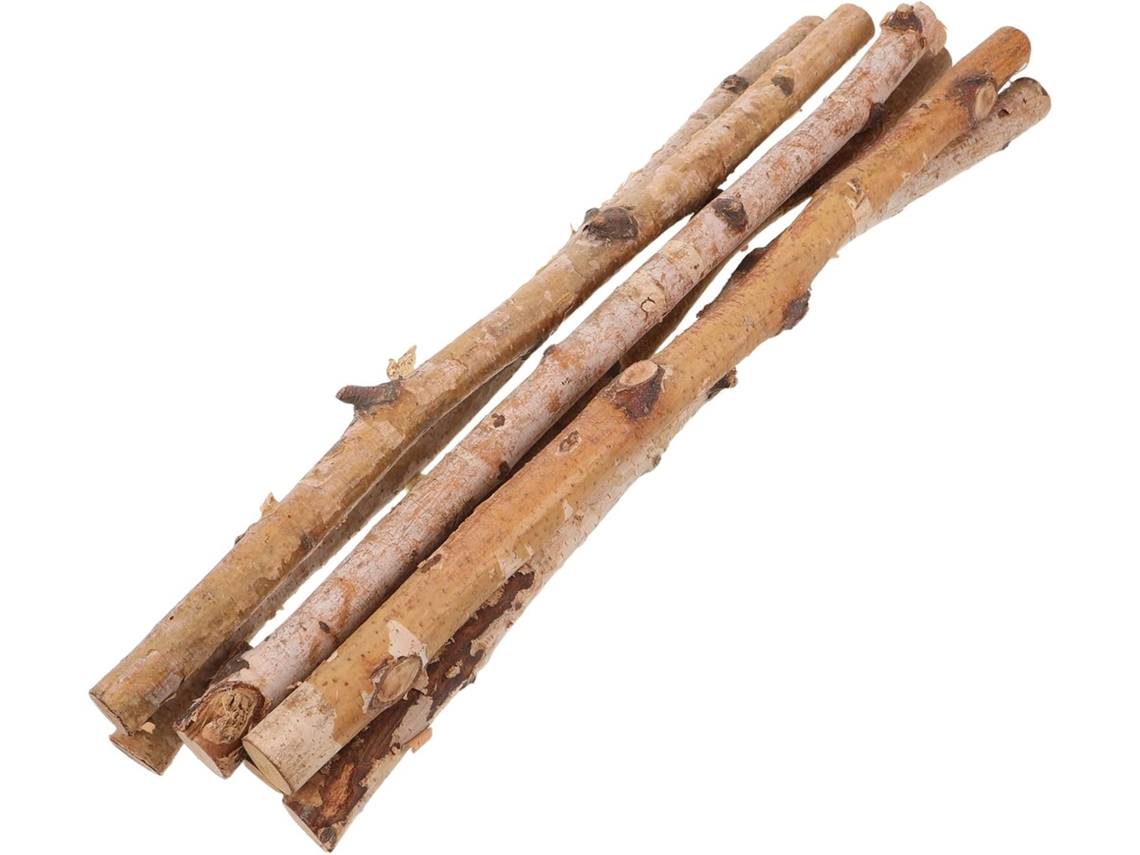 Juego De 6 Ramas De Madera Natural De Ø 2 Cm X 40 Cm.