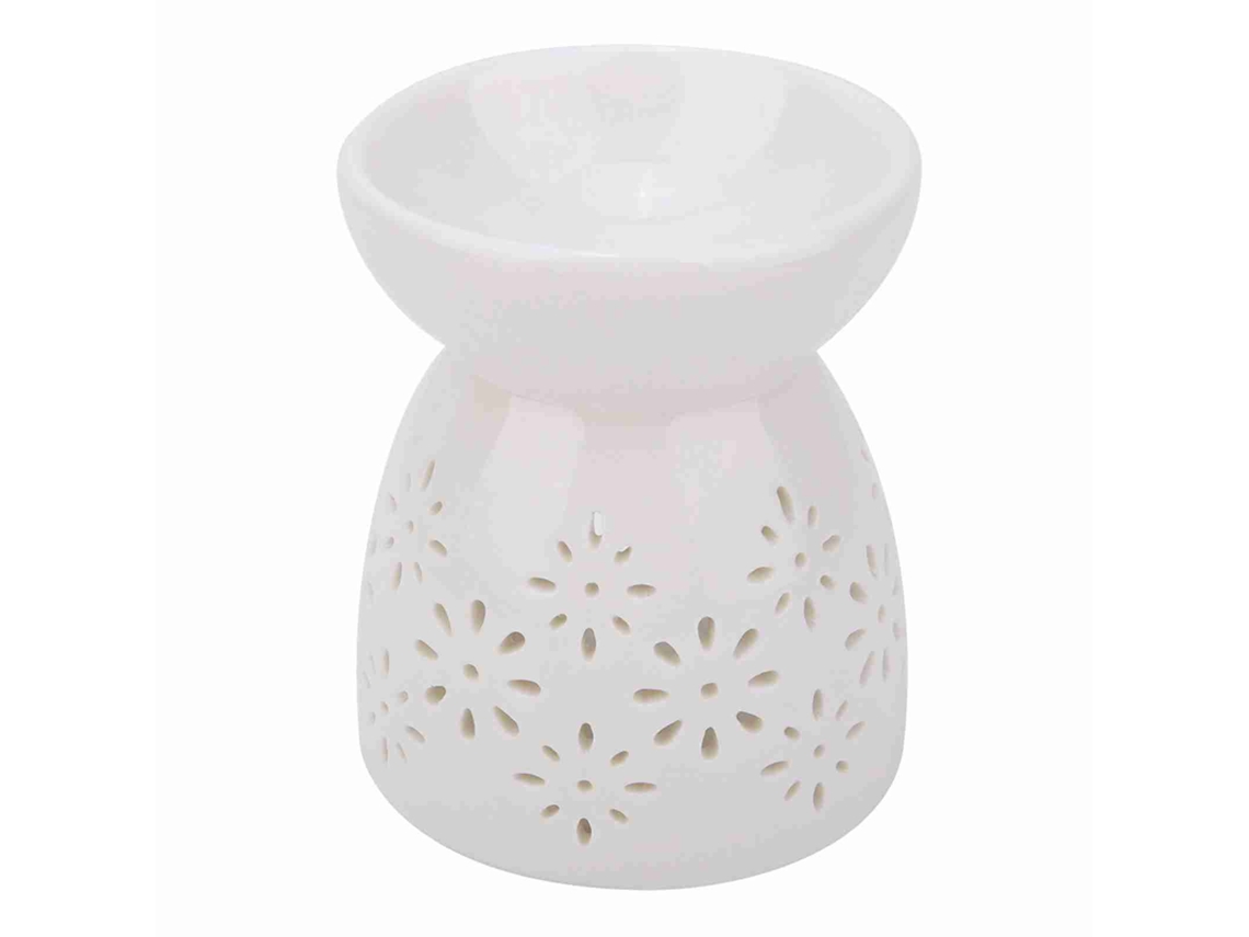 Lámpara De Noche De Cerámica Para Aromaterapia Con Quemador Para Aceites, Velas E Incienso.