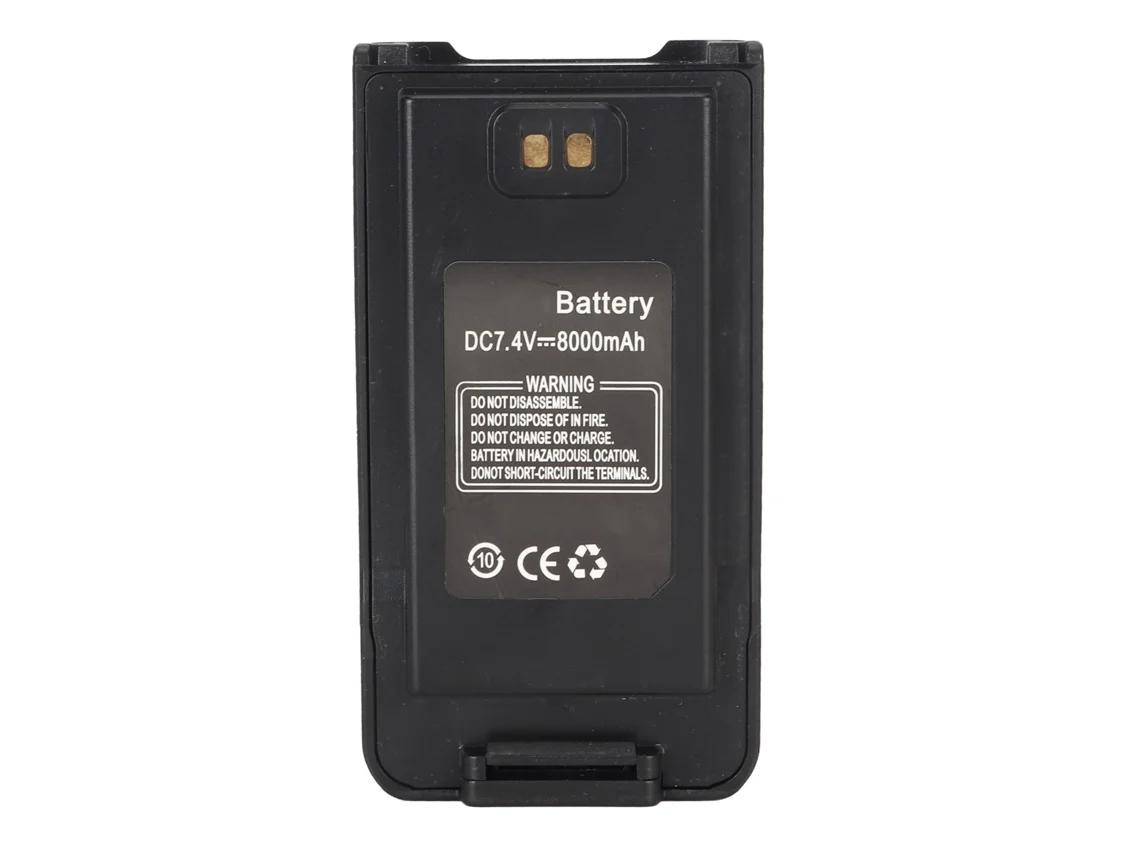 2 Baterías De Repuesto De Iones De Litio De 7,4 V Y 8000 Mah Para Walkie-talkie Baofeng Uv 9r Plus