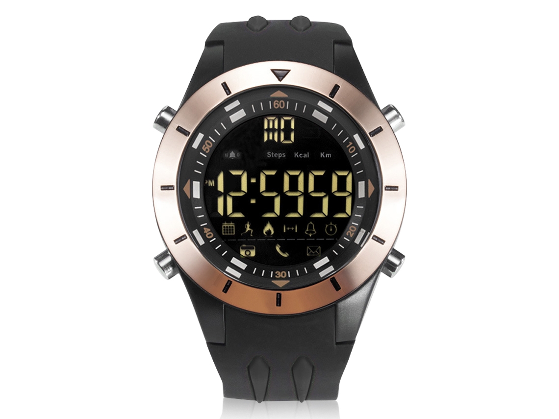 Reloj Inteligente De Fitness Con Bluetooth 4.0, Contador De Pasos Y Resistencia Al Agua (negro)