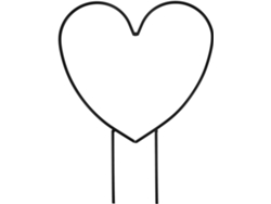 Enrejado De Hierro Con Forma De Corazón. Enrejado De Jardín A La Intemperie Para Plantas Trepadoras Como Clemátides Y