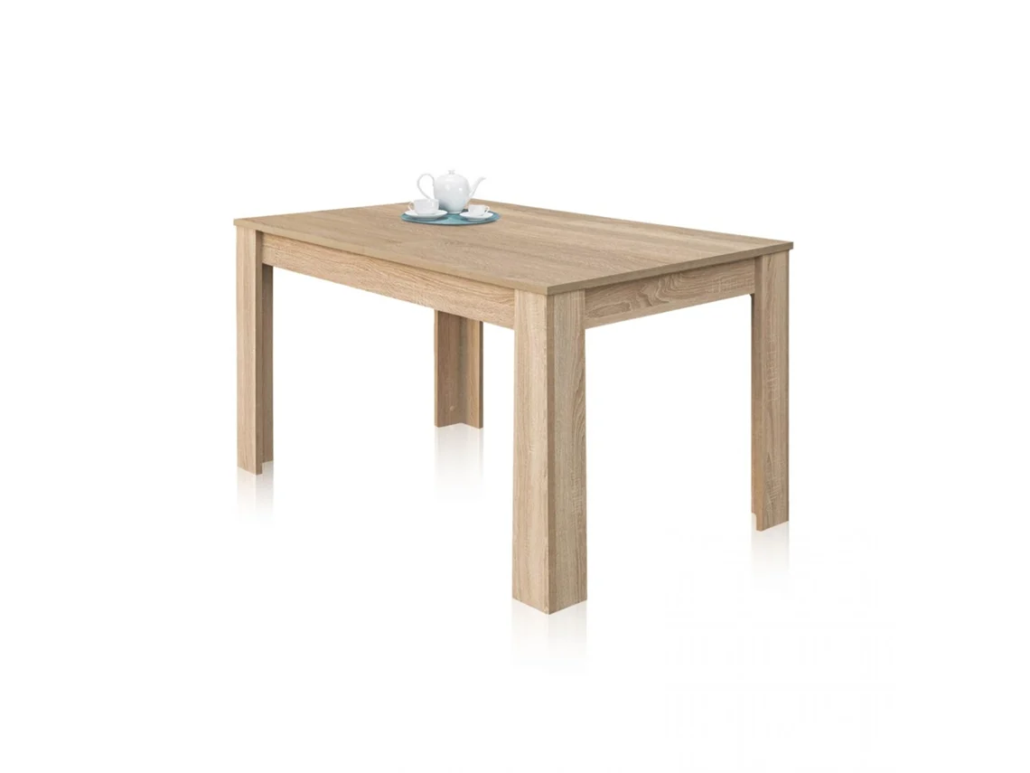 Mesa de comedor extensible Kendra 140 Roble Canadian 140–190 x 78 x 90cm cm