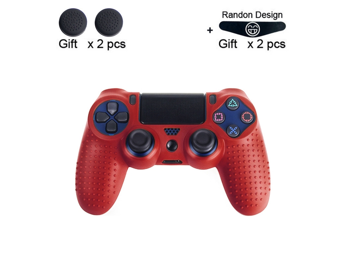 Capa Para Comando Ps4 Vermelho