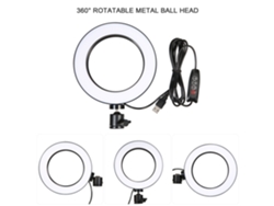 Anillo de luz LED 2026 con 3 niveles de brillo y soporte para teléfono móvil para maquillaje, transmisiones en directo, selfies y grabación, compatible con iPhone y Android.