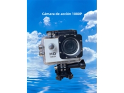 Mini Câmera de Ação Esportiva Externa À Prova D'água 1080p, Filmadora Dv para Carro MDUG (branca)