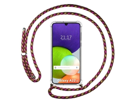 Carcasa Samsung Galaxy A22 4G / M22 TUMUNDOSMARTPHONE Colgante Rosa