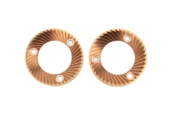 2 Casquillos Planos De 64 Mm Con Revestimiento De Titanio Para Molinillo De Café Df64 Ceado E5p E6p E37j
