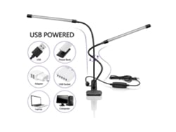 Lámpara LED UV para manicura, lámpara UV para curado de gel, luz UV de 20 W con clip, 10 niveles de atenuación, función de temporizador GOKOCO
