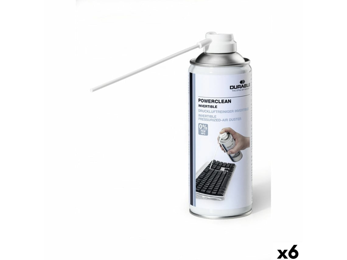 Aire comprimido duradero 200 ml (6 unidades)