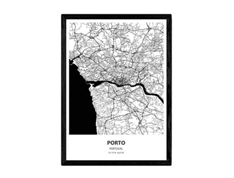 Poster NACNIC Mapa de Porto Portugal (A3)