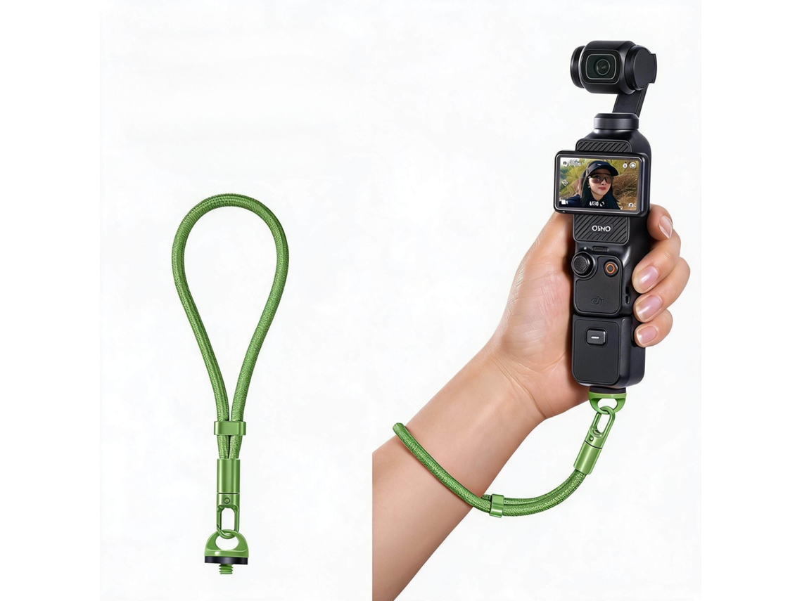 Cable antipérdida HENTEN HOME para DJI Osmo Pocket 3/4 con tornillos verdes para cámara