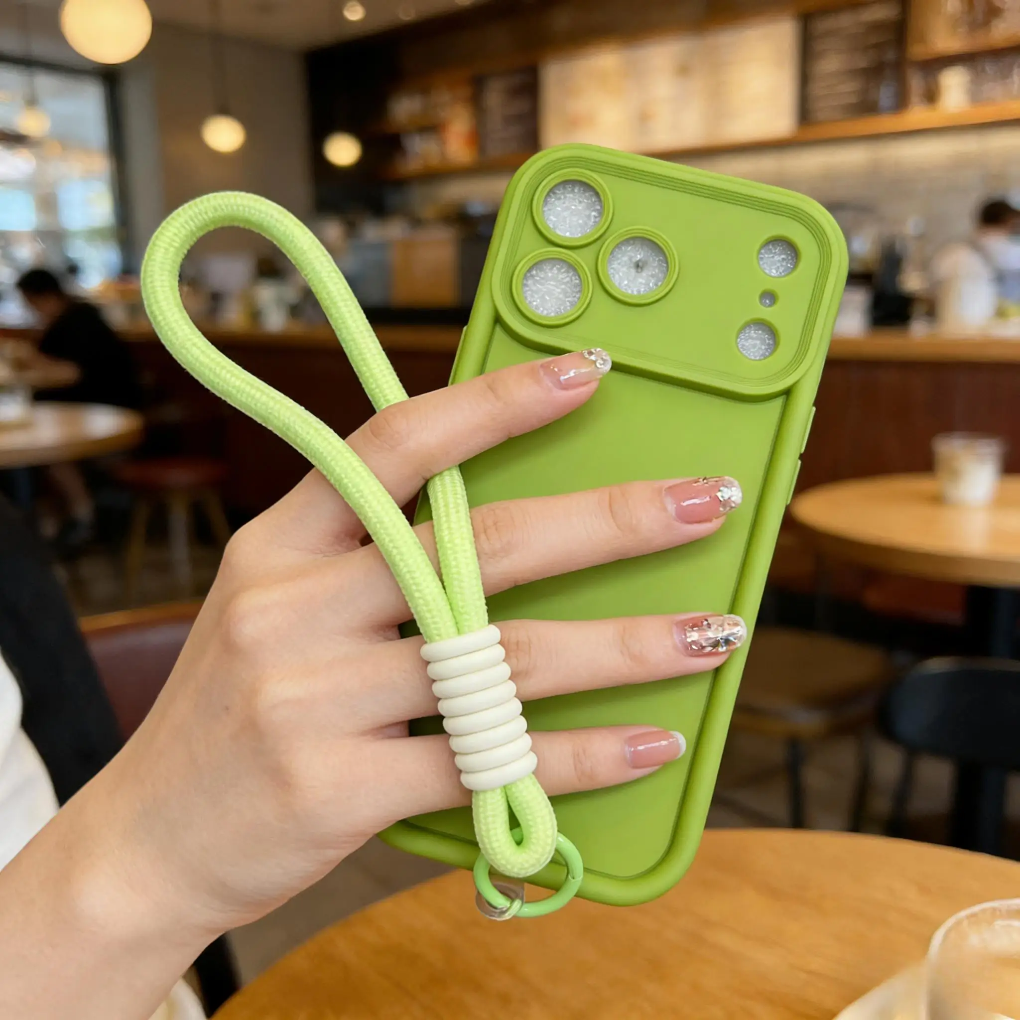 (iphone 11 Verde) Funda Protectora Suave, Cubierta Trasera De Silicona A Prueba De Golpes