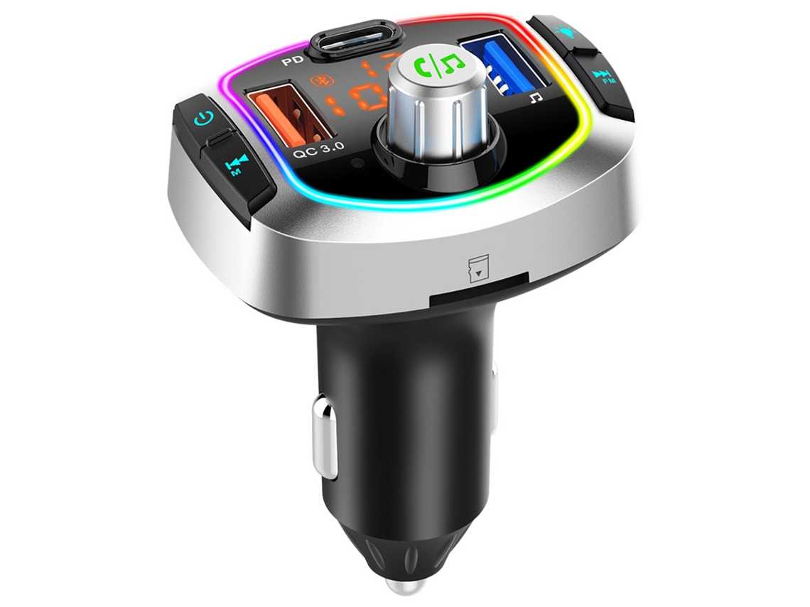 Transmisor FM Bluetooth para automóvil