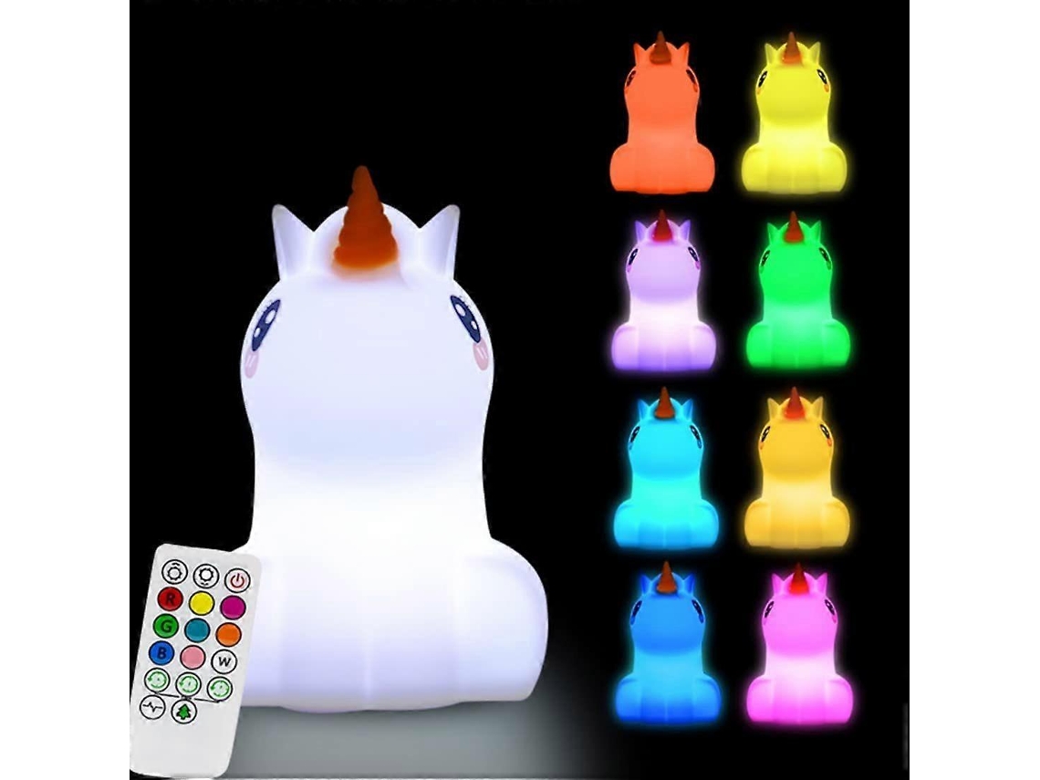 Luz nocturna grande de unicornio para niños. Luz nocturna para dormitorio. Luz nocturna Rosewell Companion.