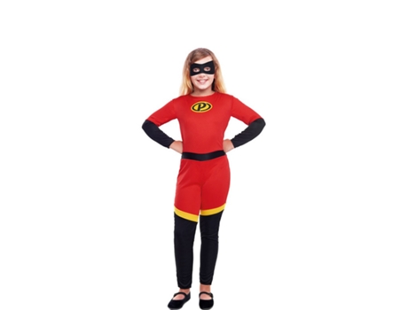 Disfraz de Niña PARTILANDIA heroína impresionante fiesta roja (Tam.: 5-6 anos)