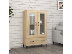 Lovely Home Armario Alto 70X31X115 Cm Madera Procesada Roble Sonoma