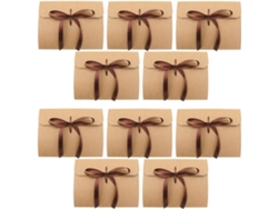Juego De 10 Sobres De Papel Kraft Retro De 24 X 18 Cm, Paquete De Regalo Vintage Para Invitaciones.