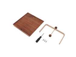 Estante De Madera Para Servir Con Barra Central Para Mesa De Cocina, Picnics, Restaurantes, Decoración Rústica.